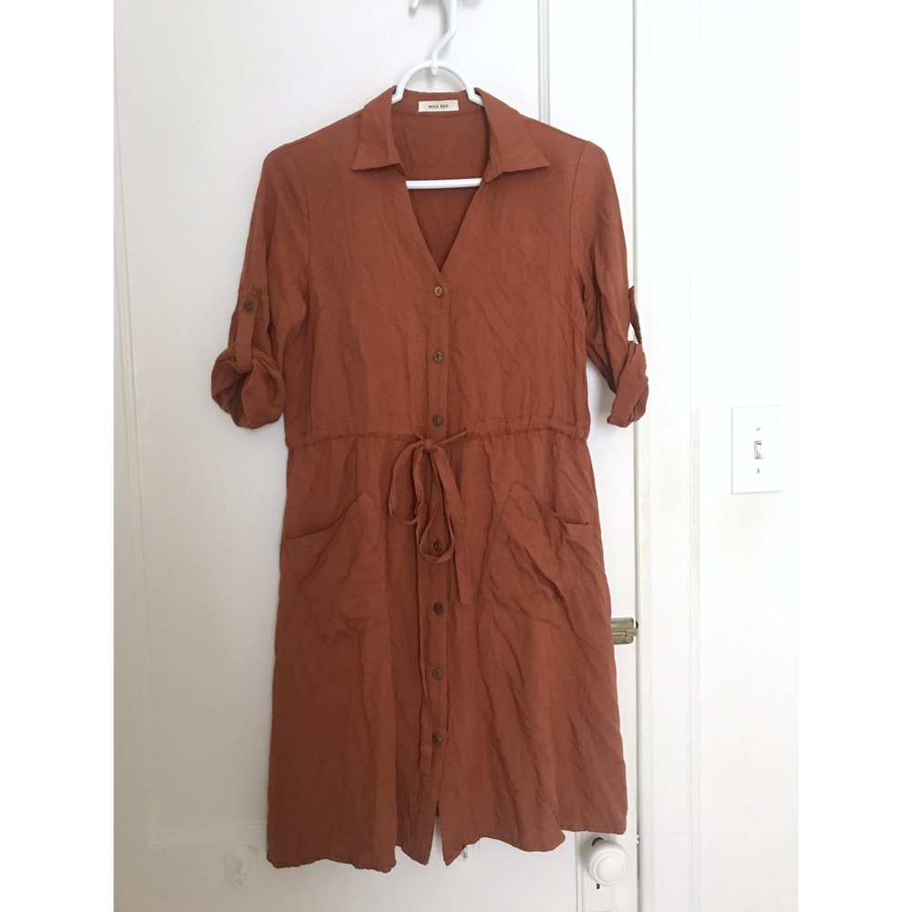 Mod Ref button down shirtdress